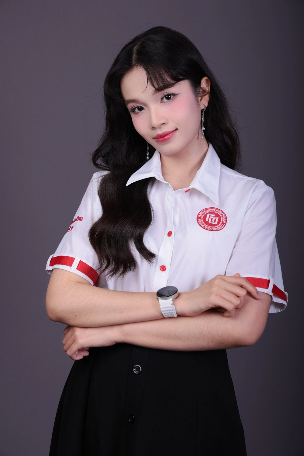 Vẻ đẹp nguyên bản đầy cuốn hút của gái sinh viên không trang điểm.