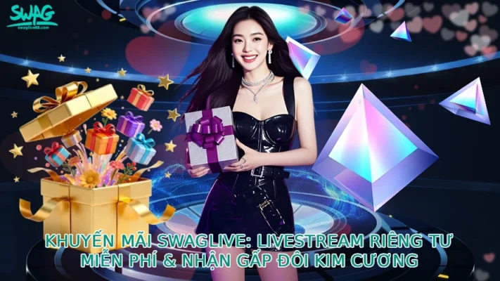 Khuyến Mãi Swaglive: Livestream Riêng Tư Miễn Phí & Nhận Gấp Đôi Kim Cương